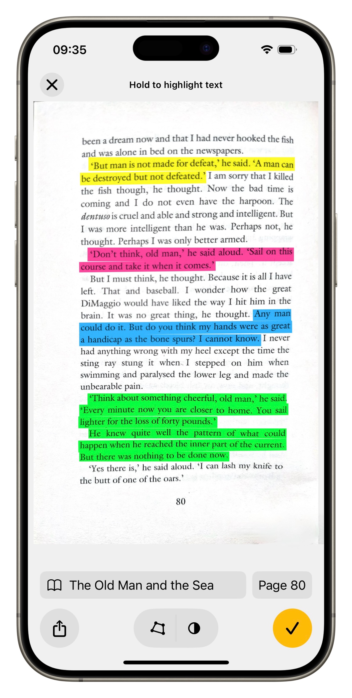 Highlight feature
